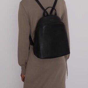 Matt & Nat Black Vegan Leather Backpack | Discontinued Color | Pristine